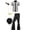 Silver-oKYLR, variant on 8 Pcs Mens 70's Disco Outfit Retro 70s Mens Costume for Adults 80s Bell Bottom Pants Short Sleeve Shirt Two Piece Outfits for Men