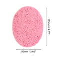 thumbnail image 3 of Unique Bargains 1 Pc Reusable Facial Sponges Oval for Removing Dirt 4.53"x3.66"x0.39" Pink, 3 of 6