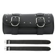 thumbnail image 1 of Motorcycle Tool Bag, PU Leather Wear-resistant Motorcycle Handlebar Bag Durable  For Storage Tool Brown,Black, 1 of 8