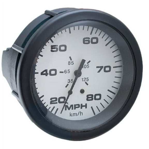 Teleflex Boat Speedometer Gauge 59432 | 3 1/4 Inch White / Black