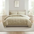 thumbnail image 3 of Virtu Twin Comforter Set, Botanical Twin Size Comforter Set, 5-Pc All Season Bedding Comforter Set, Oatmeal/Offwhite, 3 of 8