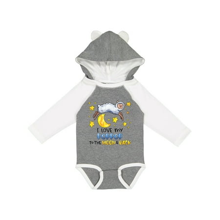 

Inktastic I Love My Poppop to the Moon and Back Cute Sheep Gift Baby Boy or Baby Girl Long Sleeve Bodysuit