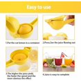 thumbnail image 4 of Cribun Hand Lemon Squeezer anual Lemon Squeezer - Handheld Citrus Juicer Press Extractor Lemon Juicer Squeezer & Y Shape Peeler for Kitchen Use, 4 of 7