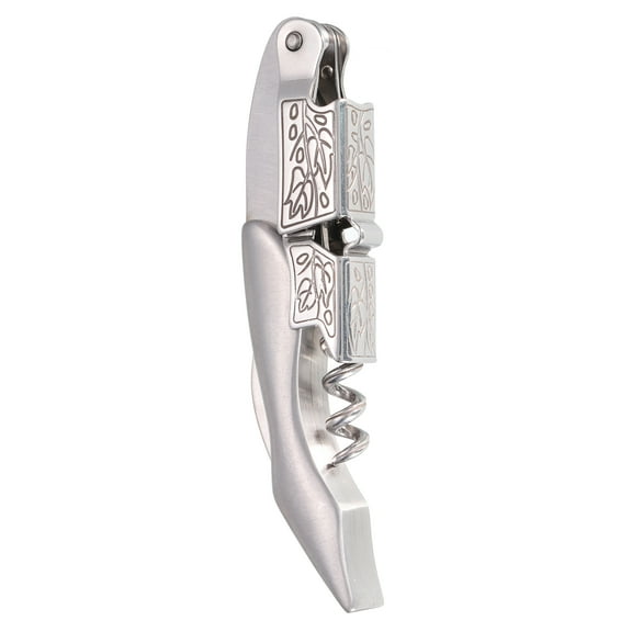 Uxcell 5" Wine Openers Waiter Corkscrew Red Wine Bottle Opener with Foil Cutter, Silver