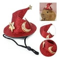 thumbnail image 6 of Travelwant Small Pet Halloween Costume Guinea Pig Wizard Hat with Scarf and Bow tie Sets Lizard Witch Head Accessories Hamster Cap for Hedgehog Chinchilla Ferret, 6 of 8