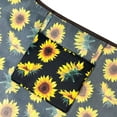 thumbnail image 4 of Wrapables Large & Small Foldable Tote Nylon Reusable Grocery Bags, Set of 2, Sunflowers, 4 of 6