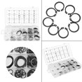 thumbnail image 3 of 150pcs Snap Retaining  Circlip Assortment Set with Box, 18 Sizes 3mm - 32mm for Rotation Without Lateral Movement, 3 of 8