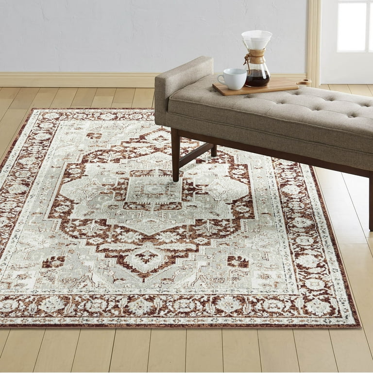 Everwash Medallion Area Rug - Machine Washable - Walmart.com