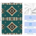 thumbnail image 5 of Green Southwestern Kitchen Towels Set of 4, Boho Ethnic Geometric Retro Soft Microfiber Dish Towels, Absorbent Quick-Dry Washable Dishcloths for Kitchen Cleaning, Drying Dishes, 18x28 Inches, 5 of 9