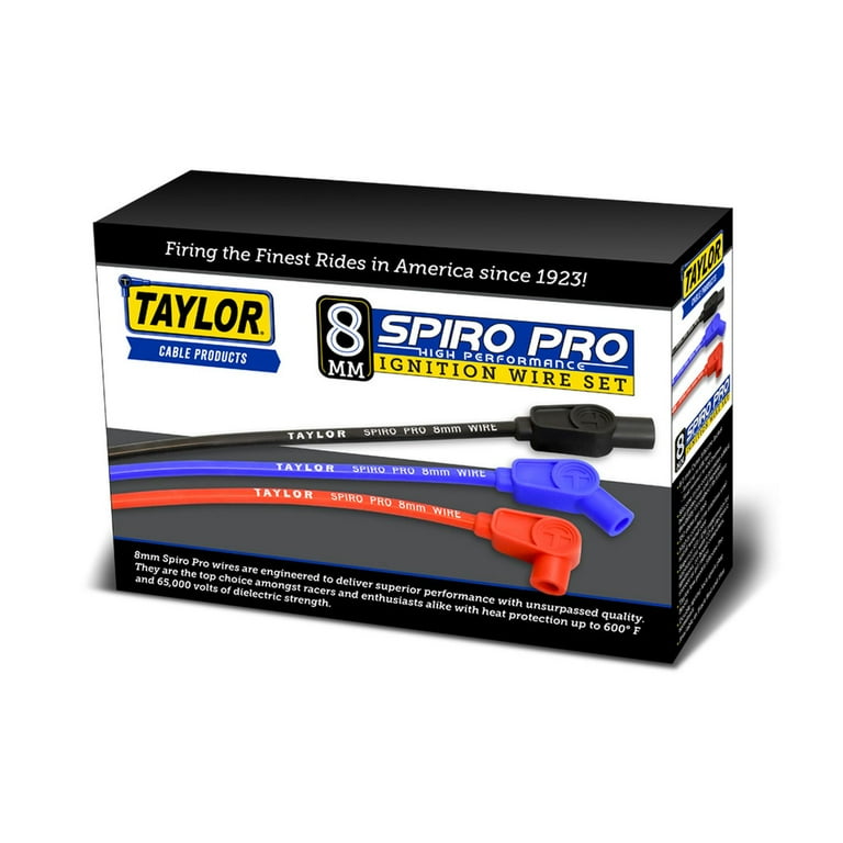 Taylor Cable Spark Plug Wire Set 8mm SB Chevy w/o HEI 74201 Taylor Cable Spark Plug Wire Set 8mm SB Chevy w/o HEI 74201