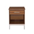 thumbnail image 2 of ACME Furniture Sterret Nightstand in Silver and Walnut, 2 of 4