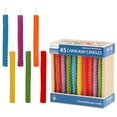 thumbnail image 4 of Zion Judaica Natural Beeswax Hanukkah 45-Wick Candles,Honey Scented, 45 Counts, 4 of 5