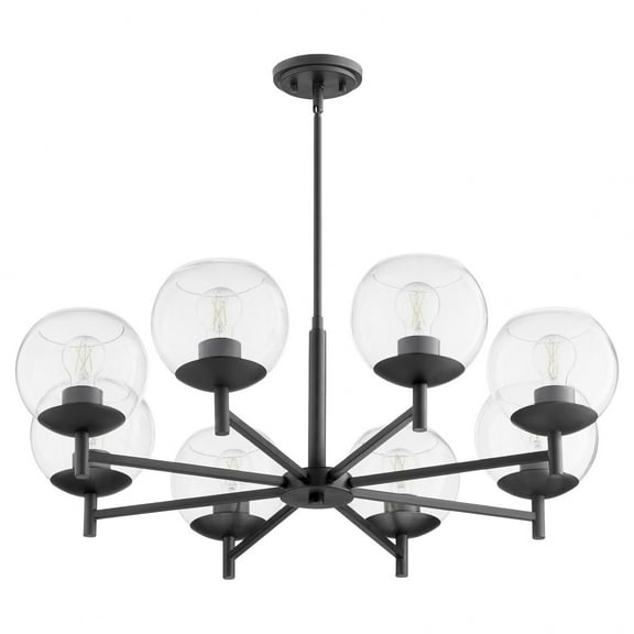 Quorum Lighting - Lyon - 8 Light Chandelier In Soft Contemporary Style-11 Inches