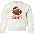 thumbnail image 2 of Inktastic Tis the Season to Tackle Football Christmas Youth Sweatshirt, 2 of 4