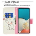 thumbnail image 3 of Allytech Galaxy A53 5G Case with TPU Interior Shockproof Cover, PU Leather Folio Kickstand Magnetic Clasp Card Slots Holder Wallet Cover for Samsung Galaxy A53 5G(6.5 inch) 2022, Umbrella Elephant, 3 of 4