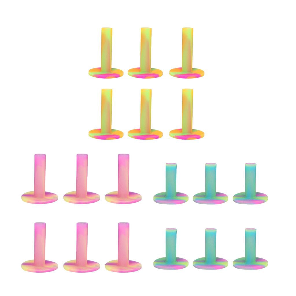 6 Pieces Rubber Golf Driving Range Practice Tee Holder - as 54mm