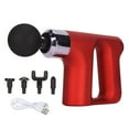 thumbnail image 1 of Masajeador muscular de percusión pequeño portátil Relax Fitness terapia de conversión de frecuencia eléctrica masajeador rojo, 1 of 8