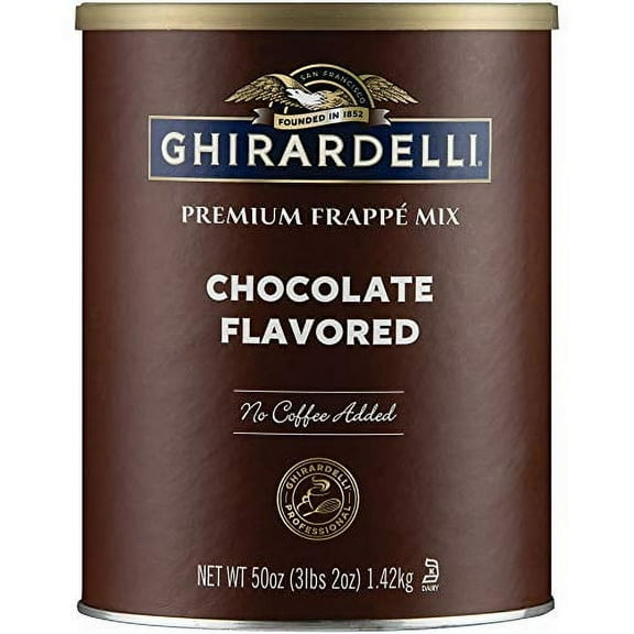 Ghirardelli Chocolate Frappe, Double .. Chocolate, 50-Ounce Can