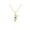 Yellow, variant on Krishna Flute Leaf 925 Sterling Silver 5x3mm Pear London Blue Topaz Religious Necklace