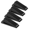 thumbnail image 1 of Tapones de puerta Utron, paquete de 4 unidades, de goma, con forma de cuña, color negro, 1 of 7