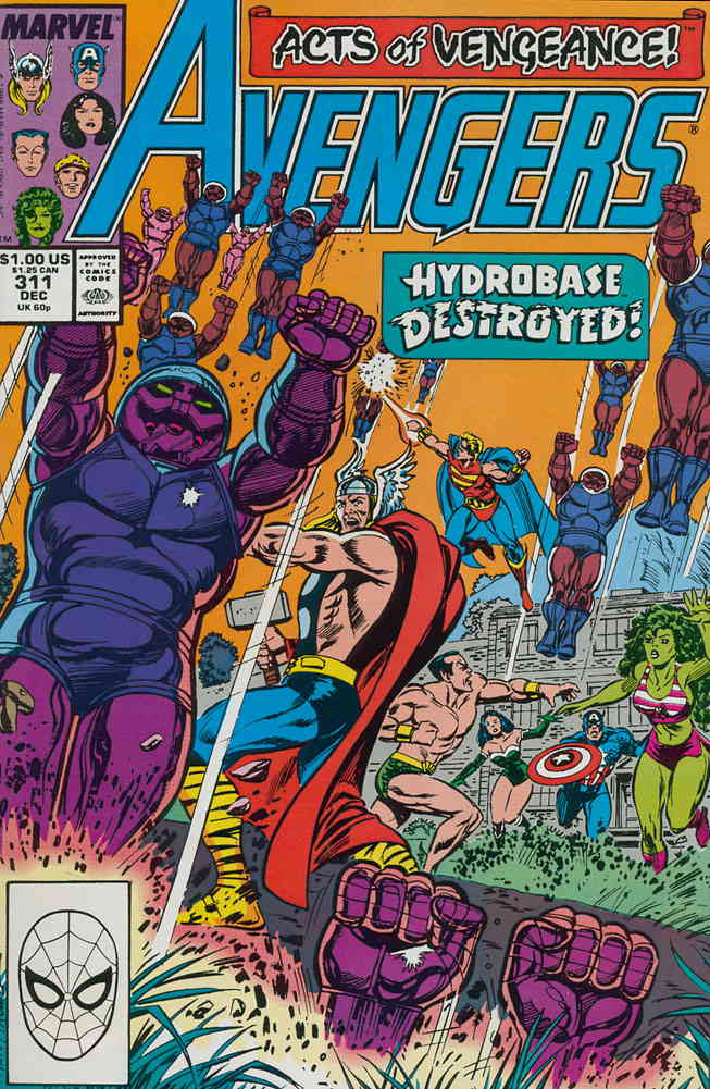 Cover of The Avengers #311