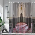 thumbnail image 5 of Vintage Moroccan Shower Curtains Arch Ethnic Style Floral Architecture Home Wall Hanging Cloth Bathroom Curtain r With, 5 of 6