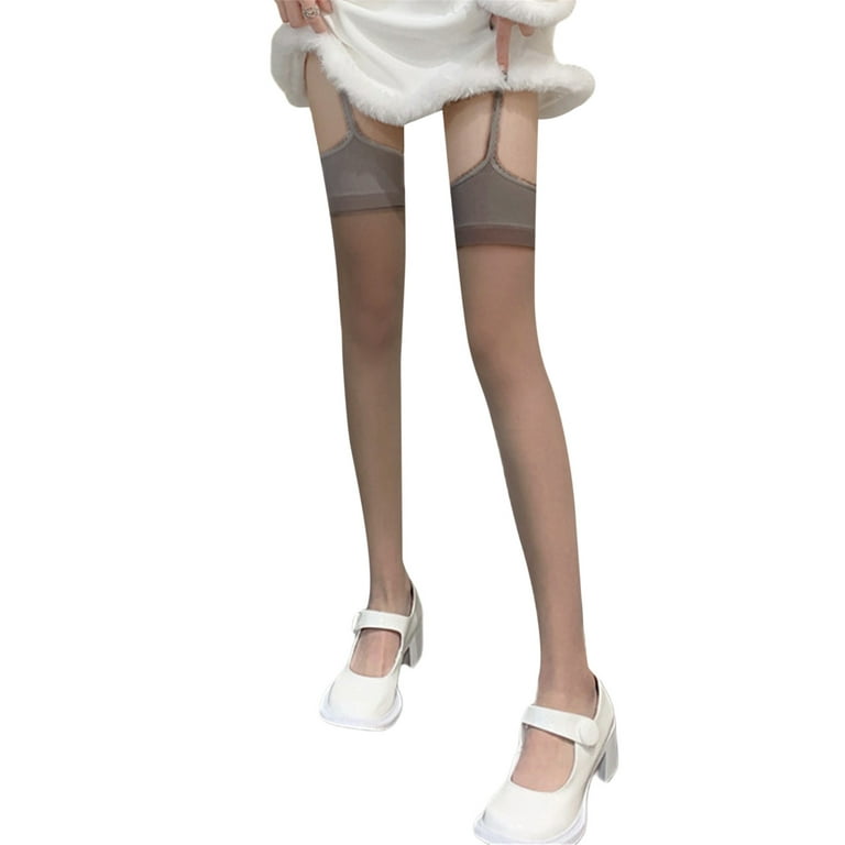 Thin Pantyhose White Fishnet Stockings Female High Tights Dress 
