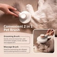 thumbnail image 2 of Cepillo para Perros y Gatos, Cepillo Autolimpiante de Pelo Muerto para Gatos y Perros de Pelo Largo y Corto para Eliminar Eficazmente Hasta el 95% del Pelo Muerto y el Pelo Tomentoso Enredos Muertos JM, 2 of 5