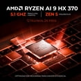 thumbnail image 3 of Laptop AI PC Gamer GIGABYTE AERO X16 GeForce RTX 5070 8GB Ryzen AI 9 HX 370 50 TOPS 32GB 1TB 16" WQXGA 165Hz Copilot+ PC, 3 of 6