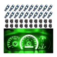 thumbnail image 2 of 20Pcs T5 LED Lights for Car Dashboard Panel Gauge Indicator, 3030-3SMD Light Replacement with Twist Lock Socket - Green, 2 of 5