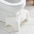 thumbnail image 2 of MICANO Bathroom Toilet Stool, 8-Inch Squatting Aid for Constipation Relief, White, 2 of 7