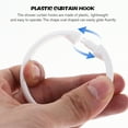 thumbnail image 5 of 12 Pcs Shower Curtain Hook Curtain Rod Hangers Drapes Shower Curtain Hanger Turntable Bath Drape Rings, 5 of 6