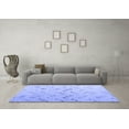 thumbnail image 3 of Ahgly Company Indoor Rectangle Abstract Blue Modern Area Rugs, 3' x 5', 3 of 4