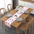 thumbnail image 4 of Naittoop 2 Pcs Drapeau de Table en Lin Imprimé de Noël Nappe de Restaurant Occidental Drapeau de Table Bonhomme de Neige de Noël, 4 of 6