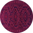 thumbnail image 1 of Ahgly Company Indoor Round Persian Pink Traditional Area Rugs, 6' Round, 1 of 4