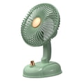 thumbnail image 1 of Ventilador de escritorio eléctrico USB Sunnimix bajo nivel de ruido rotación izquierda y derecha Cabezal variable verde, 1 of 8