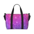 thumbnail image 6 of Rocae Purple Glitter for Travel Shoulder Bag Top Handle Handbag with Yoga Mat Buckle for Gym, Work, Travel, 6 of 7