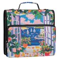 thumbnail image 5 of FORMRS Zipper Binder with Shoulder Strap 2-inch Ring 500 Sheet Capacity File Bag, Floral Window, 5 of 5