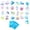 As show A(30pc), variant on 30pcs Ocean Animal Blind Bag Mini Figurines for Miniature Scene Decoration Small Resin Sea Creature Ornaments Assorted Set