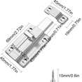 thumbnail image 2 of Cerradura deslizante con mecanismo de cierre sólido, perno de montaje en superficie fácil de instalar para puertas de acero inoxidable de alta calidad, brinda privacidad y seguridad, cerradura, 2 of 4