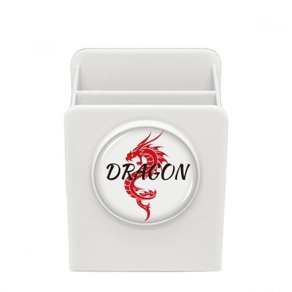Winged Animal Myth Dragon East West Desk Pencil Holder Cup Pen Organizer