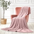 thumbnail image 4 of Fleece Blanket King Size, Pack of 2 – Soft 310 GSM Plush Microfiber Blanket, Warm Lightweight Blanket for The Bed, Bulk Value Pack 108x90 Inches, Pink, 4 of 7