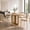 Oak, variant on 47 Inch Round Solid Wood Dining Table for 4-6 People, Modern Farmhouse Mid-Century Circular Table with Pedestal Base for Dining Room and Apartment