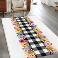 thumbnail image 3 of Colorful Flowers Area Rug 3x5 Washable Rug Non Slip Spring Floral Elegant Pastoral Watercolor Large Area Rug Indoor Floor Carpet for Entryway Bedroom Kitchen Living Room Home Office Dining Room, 3 of 8