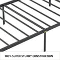 thumbnail image 7 of VECELO Twin Size Metal Bed Frame with Headboard, Heavy Duty Steel Slat Support with Under-Bed Storage Platform Bed, No Box Spring Needed, Black, 7 of 7