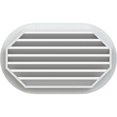 thumbnail image 4 of Ekena Millwork 18"W x 16"H Horizontal Round Ended (23"W x 21"H Frame Size) Functional, PVC Gable Vent with 1" x 4" Flat Trim Frame, 4 of 14