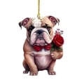 thumbnail image 1 of Valentine's Day Pendant - Cute Cartoon Bear and Rose Design, Versatile Decor, 1 of 3