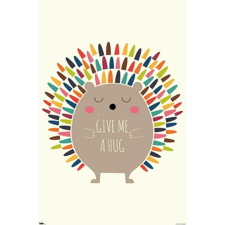 Andy Westface - Porcupine Give Me A Hug Wall Poster, 22.375" x 34"