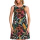thumbnail image 1 of Balery Snake And Flower Vestidos de verano para mujer con estampado: vestido holgado sin mangas, vestido playero informal y cómodo para días calurosos., 1 of 7