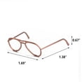 thumbnail image 2 of Ounissouiy Monturas de gafas multifuncionales, útiles, pequeñas, suministro de gafas, marco de gafas de Metal para niños para muñeca, tienda Type3 NO3, 2 of 6